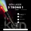 đèn pin laser tia xanh đỏ 3 trong 1