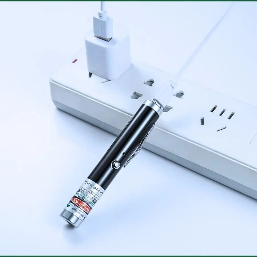 Bút Laser Laze Mini Tia Xanh Lá Sạc Micro 9 Cm 9 but laser mini kan 202ls tia xanh lá