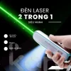 Đèn Laser Kan 307LP 2 Trong 1 2 đèn pin laser 307lp tia xanh 2 trong 1