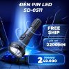 ĐÈN PIN CẦM TAY CHUYÊN NGHIỆP SD-0511 (Hợp kim nhôm) - ÁNH SÁNG RỘNG, BỀN BỈ, TIỆN LỢI! 1 ĐÈN PIN CẦM TAY CHUYÊN NGHIỆP SD-0511 (Hợp kim nhôm)