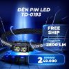 ĐÈN PIN ĐỘI ĐẦU SMILING SHARK TD-0193 - MINI GỌN NHẸ, SÁNG ỔN ĐỊNH, PIN LÂU DÀI!