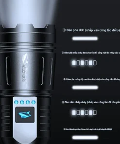 ĐÈN PIN LED SMILING SHARK SD-5407 (Lõi M60)