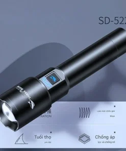 ĐÈN PIN LED SMILING SHARK SD-5225 (Laser trắng M80) 5500MH