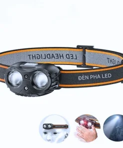 ĐÈN PIN ĐỘI ĐẦU SMILING SHARK TD-0166A- MINI, CẢM BIẾN SÓNG, SIÊU NHẸ 45G